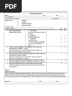 Deped Monitoring Checklist