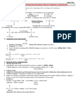 Chemical Test To Distinguish Between Pair of Organic Compound