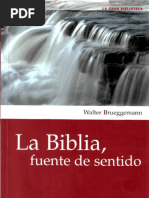 La Biblia, Fuente de Sentido (BRUEGGEMANN, Walter)