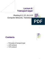 Lecture 8 - Transport Layer