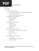 Elementary Design of Structures