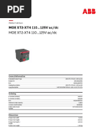 MOE XT2-XT4 110... 125V Ac/dc