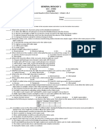 GENERAL BIOLOGY 1 LONG QUIZ q2 w1n2