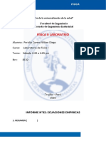 Laboratorio de Fisica 1 Informe n02 Ecuaciones Empiricas