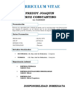 CURRICULUM VITAE Freddy Cruz Constantino