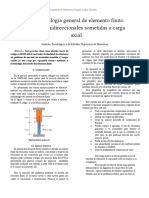 Metodología General de Elemento Finito. Barras Unidireccionales Sometidas A Carga Axial.