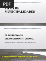 Clase - Tipos de Municipalidades Perú