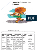 Planificación Medio Menor Los Fenomenos Naturales B.N.O