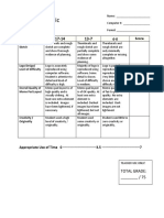 Logo Design Rubric