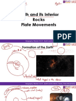 Module 2 & 3 (Interior of Earth, Rocks, Continental Drift Theory, Plate Tectonics, Sea Floor Spreading, Associated Landforms)