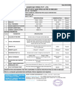 Ashirvad Pipes Pvt. LTD.: Test Report of Upvc Agri Pipes As Per Is 4985:2021