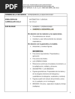 Secuencia Didáctica de 6 Abril