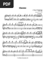 Chaconne in D Major, EngK 59 - Complete Score (Pierre Gouin - Montréal - Les Éditions Outremontaises, 2011)