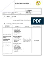 SESIÓN DE APRENDIZAJE (Cerly)