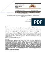 A Política de Direitos Dos Refugiados e A Democratização de Acesso À Rede Pública de Ensino em Manaus