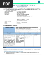 Sesion de Ciencia y Tecnologia 30 Mayo (Experimenttamos Conn Los Alimentos