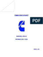 Cummins Engine Datasheet: Engine Model 6Bta5.9-G2 Performance Curve FR 92306