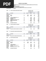 Analisis de Costos Unitarios