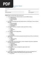 EPP-HE 6 Periodic Test 2018-2019