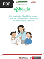 Lucero Planificacion de La Tutoría, Orientación Educativa y Convivencia Escolar