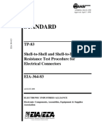 EIA Standard: TP-83 Shell-to-Shell and Shell-to-Bulkhead Resistance Test Procedure For Electrical Connectors