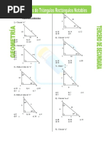 Problemas de Triángulos Rectángulos Notables para Tercero de Secundaria