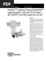 Ultrasil™ Polymer-Housed Varistar™ Surge Arresters 5 Ka and 10 Ka Class 1 Iec 60099-4 For MV Systems To 36 KV