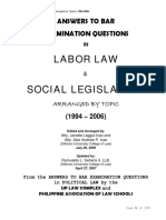 Labor Law Bar Qs and As