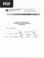 Hoist Specification