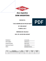 Dow Argentina: Proyecto: "Lhc1-Reemplazo de Prcav-8107" N°: EJN-103107 Planta: Lhc-I Memoria de Cálculo