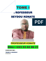 Professeur Seydou Konate Tome I