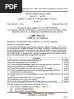 Part - I (MCQS) All Mcqs Are Compulsory: Permission Is Punishable Offence