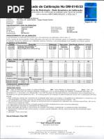 Certificado de Calibração - Paquimetro (2022)