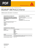 SikaWall 400PinturaInterior Es PE (05 2019) 1 5