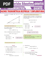 Razones Trigonométricas Secundaria