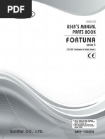 Fortuna: User ' 'S Manual Parts Book