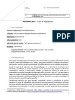 San Rafael 2022 - Programa Teoría de La Educación