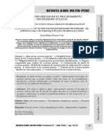 Las Acciones Previas en El Procedimiento Disciplinario Policial - Autor José María Pacori Cari