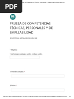 PRUEBA DE COMPETENCIAS TÉCNICAS, PERSONALES Y DE EMPLEABILIDAD (WBL-365Group)