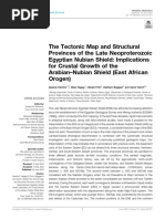 1 - The Tectonic Map and Structural Provinces of The Late Neoproterozoic Egyptian Nubian Shield