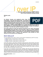 SDI Over IP: - Seamless Signal Switching in SMPTE 2022-6 and A Novel Multicast Routing Concept