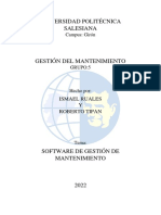 Software de Gestión de Mantenimiento