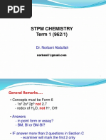 STPM Chemistry Term 1 (962/1) : Dr. Norbani Abdullah