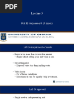 Lecture 5 - IAS 36 Impairment of Assets