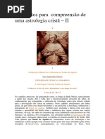 Elementos para Compreensão de Uma Astrologia Cristã - II