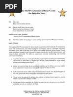 Jail Maintenance Letter