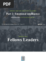 Part 2: Emotional Intelligence: Spring 2018 Ofa Fellows Leaders