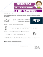 Teoria de Numeros para Cuarto de Primaria