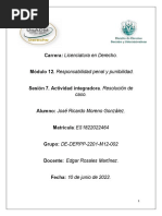 Carrera: Licenciatura en Derecho.: Módulo 12. Responsabilidad Penal y Punibilidad