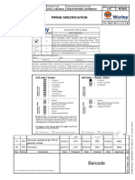 Piping Specification: Barcode